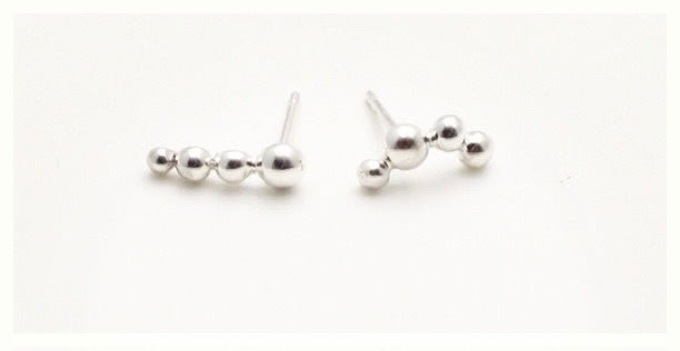 Bubble Earrings Silver | Mikkel Brøgger - Bon Ton goods