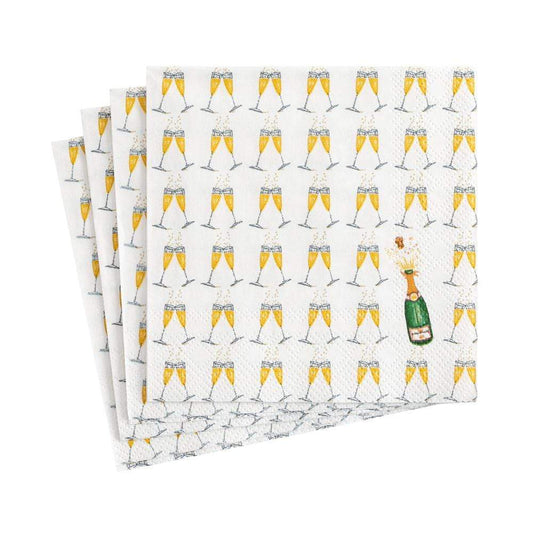 Bubbly Paper Cocktail Napkins | Caspari - Bon Ton goods