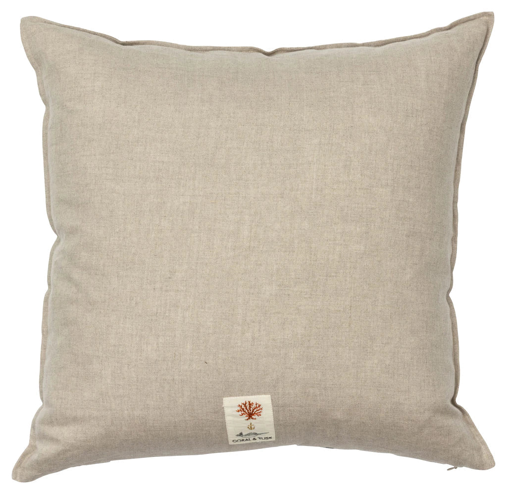 Bunnies and Blooms Pillow | Coral & Tusk - Bon Ton goods