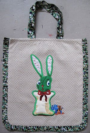 Bunny Embroidered Tote - Bon Ton goods