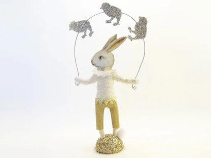 Bunny Faced Chick Juggler Figure - Bon Ton goods