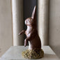 Bunny Walking on Grass Dark Brown | Ino Schaller - Bon Ton goods
