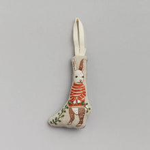 Load image into Gallery viewer, Bunny with Holly Ornament - Bon Ton goods
