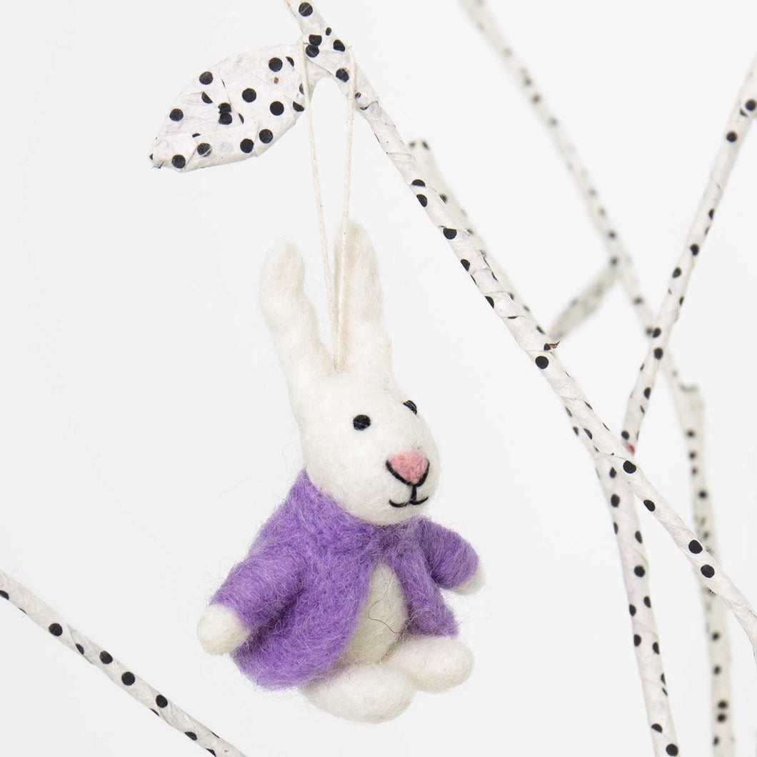 BUNNY WITH PURPLE COAT - Bon Ton goods