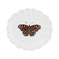 John Derian Burgundy Butterfly Dinner Plate, set of 6 by Astier de Villatte, official product view