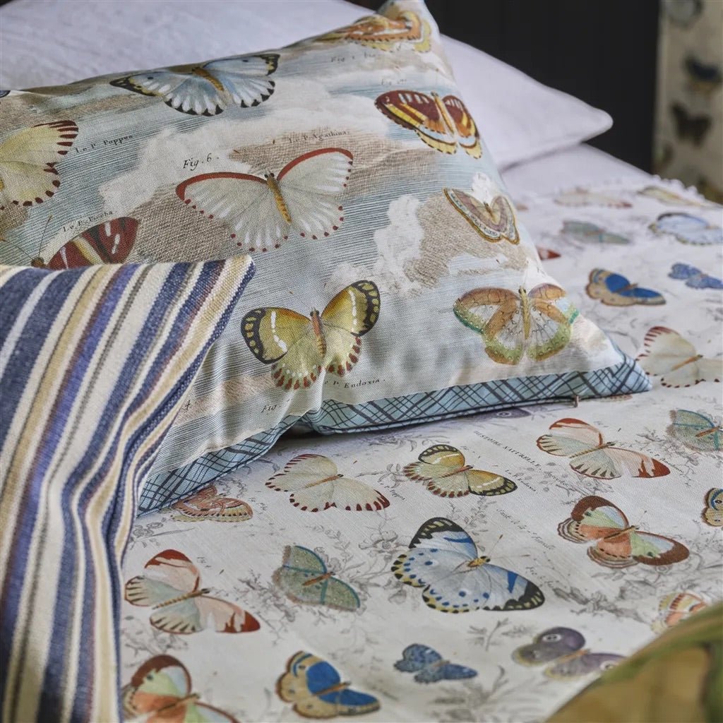 Butterfly Studies - Parchment Cushion | John Derian - Bon Ton goods