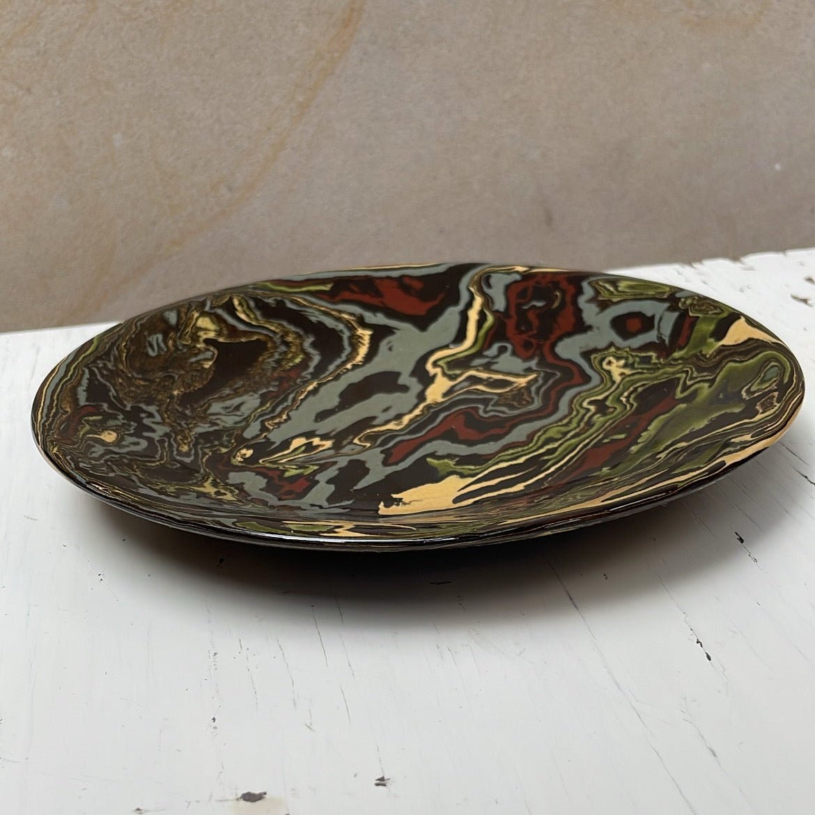 Cachemire “Fabrizio” Dessert Plate | Atelier Saint André Perrin - Bon Ton goods