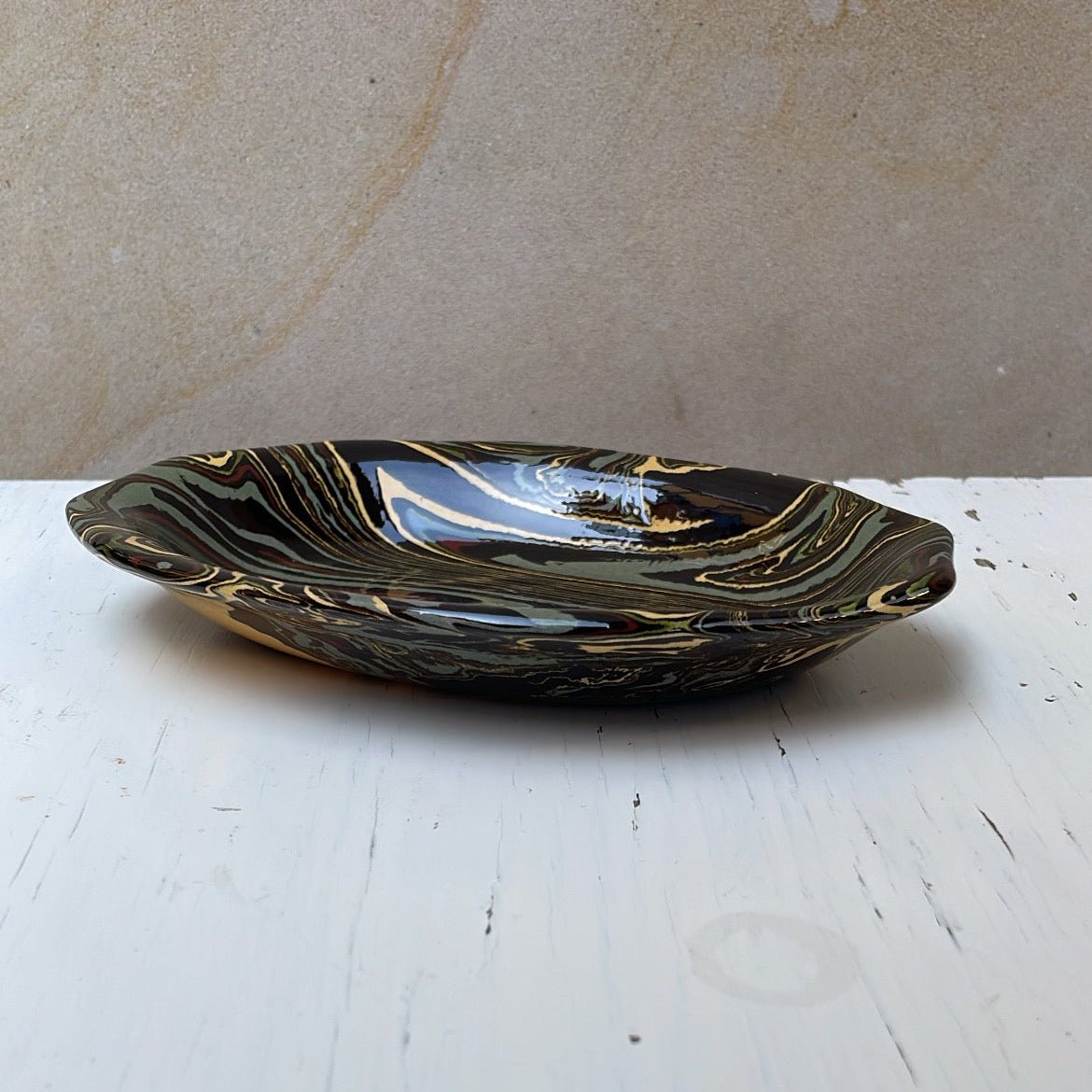 Cachemire Scalloped Oval Dish Tapas a Godrons | Atelier Saint André Perrin - Bon Ton goods