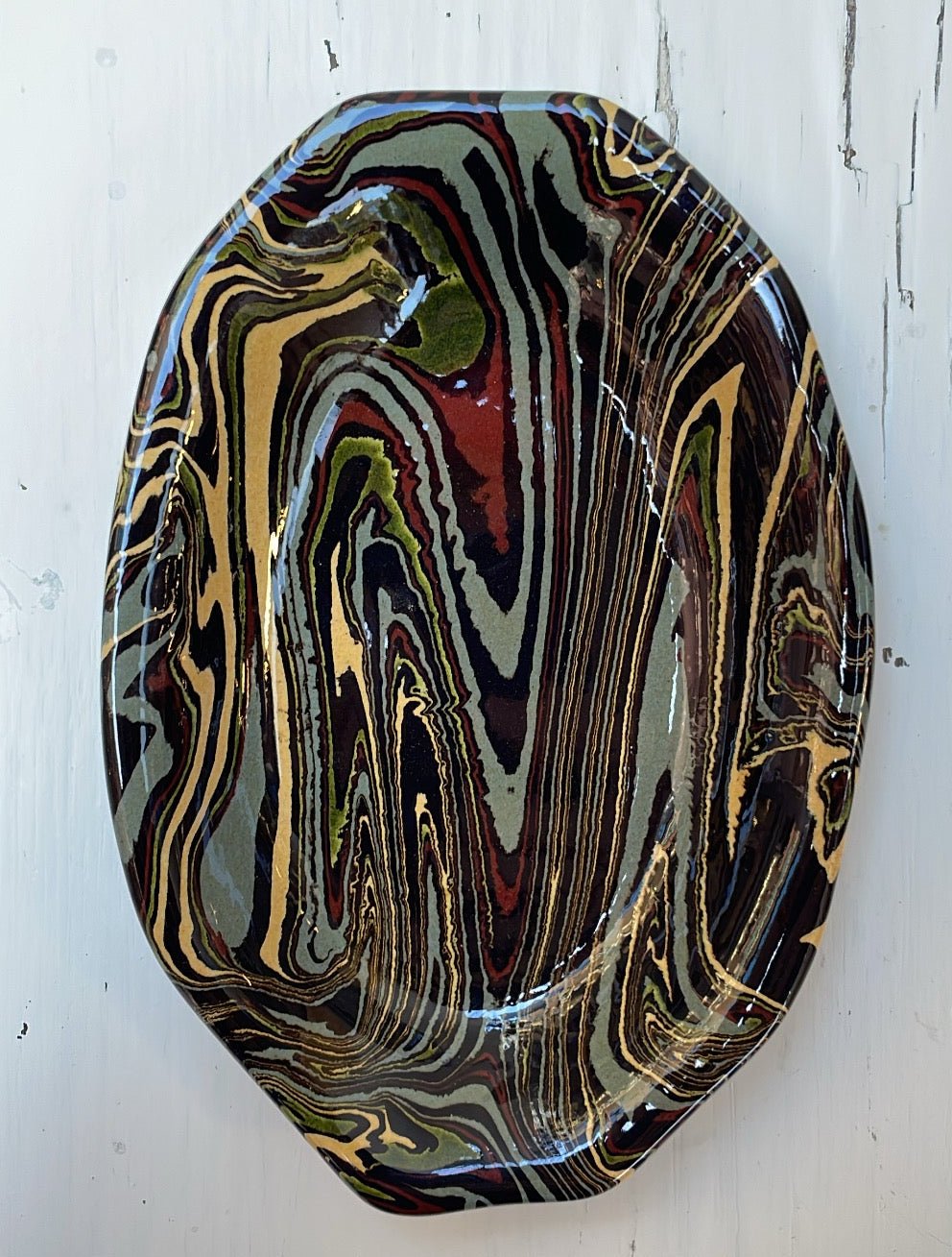 Cachemire Scalloped Oval Dish Tapas a Godrons | Atelier Saint André Perrin - Bon Ton goods