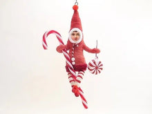 Load image into Gallery viewer, Candy Cane Clinger - Vintage Inspired Spun Cotton - Bon Ton goods

