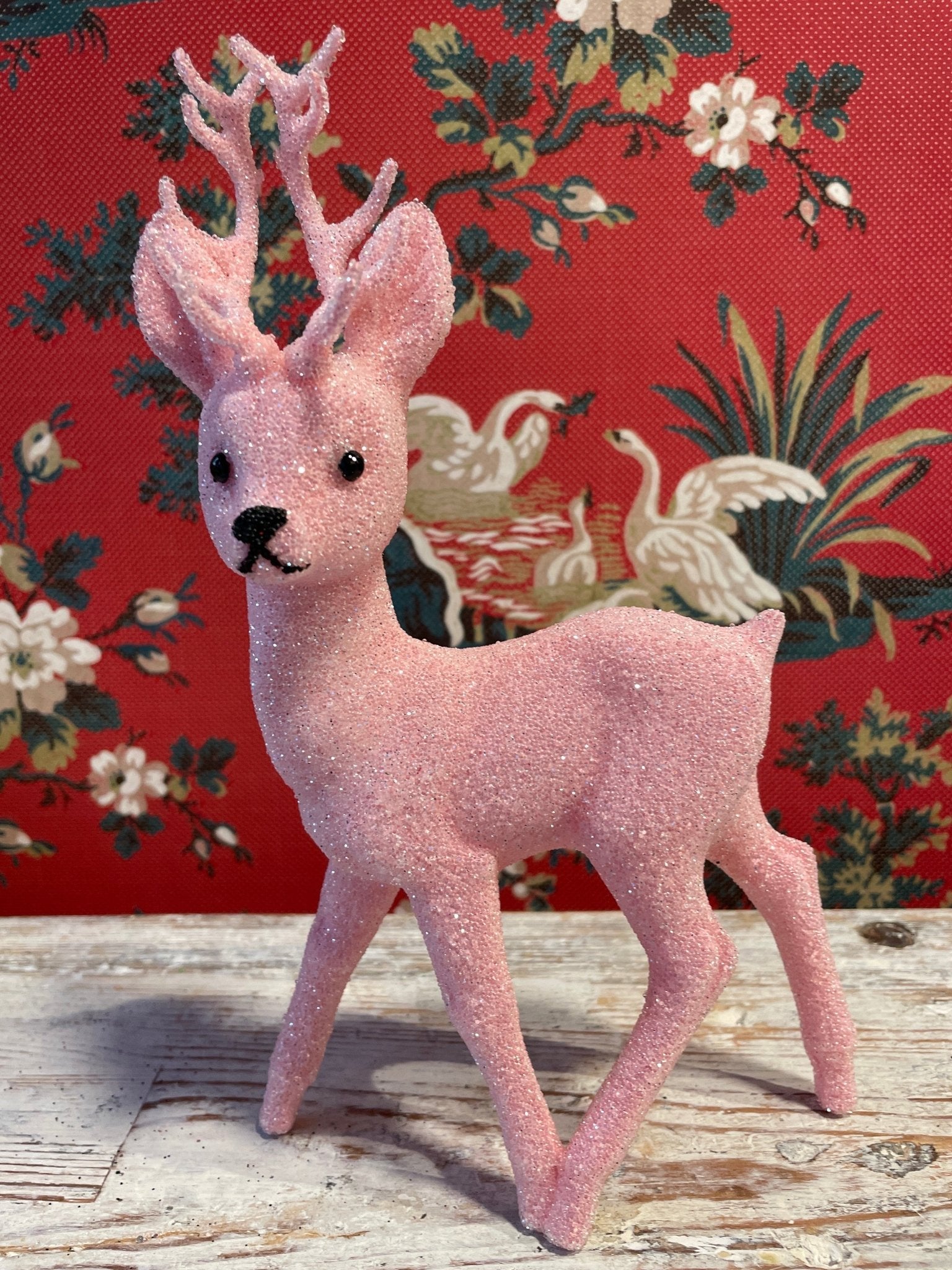 Candy Pink Beaded Deer | Ino Schaller - Bon Ton goods