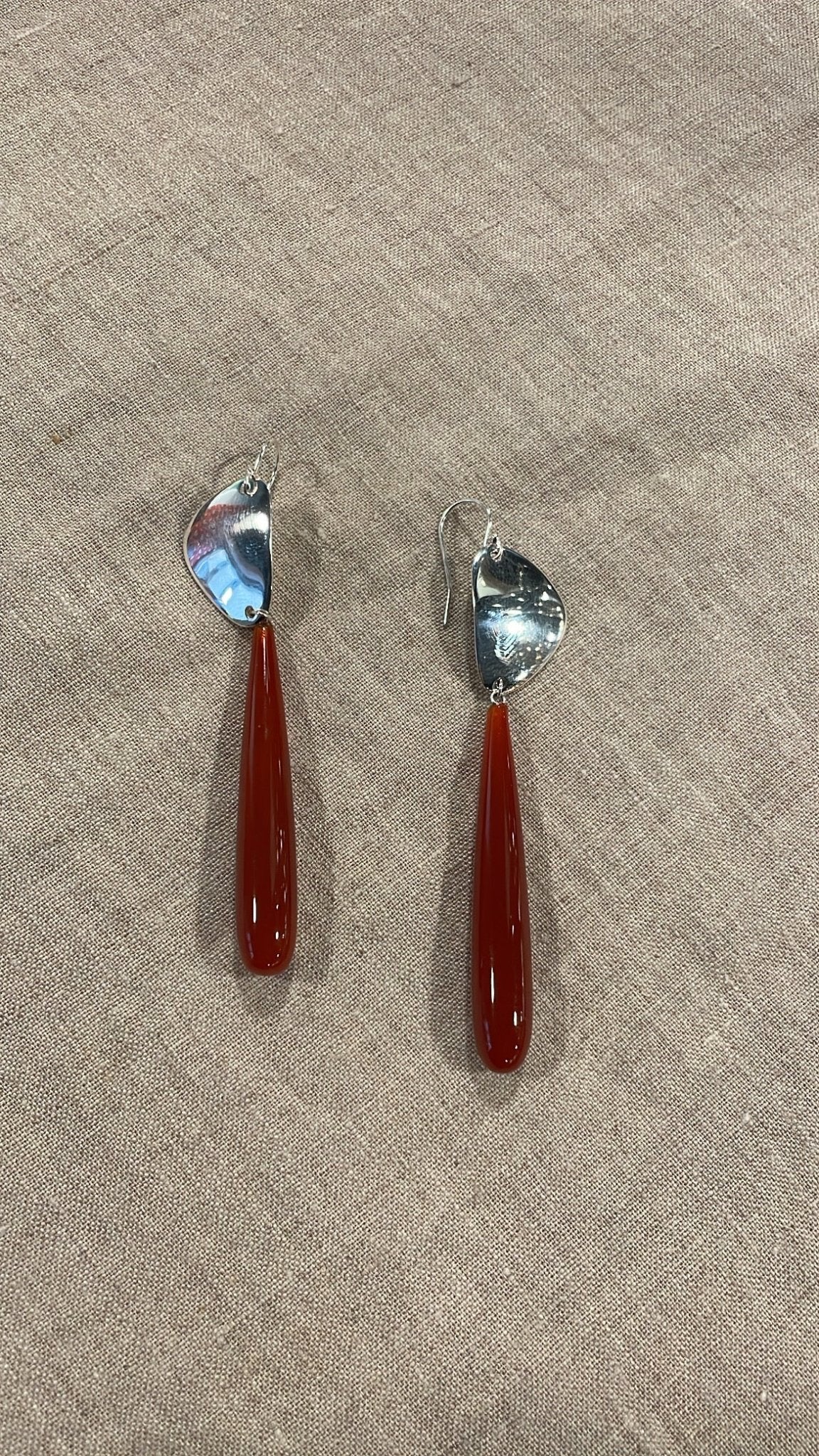 Carnelian and Stone Earrings | Mikkel Brøgger - Bon Ton goods