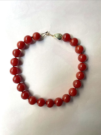 Carnelian Bead Necklace: Bold Gemstone Statement | Mikkel Brøgger - Bon Ton goods