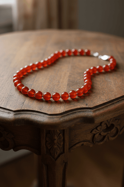 Carnelian Bead Necklace | Mikkel Brøgger - Bon Ton goods