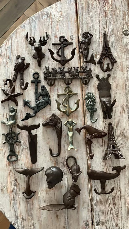 Cast Iron Anchor Hook | Vintage - Bon Ton goods