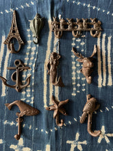 Load image into Gallery viewer, Cast Iron Hook Mermaid on Anchor - Vintage - Bon Ton goods
