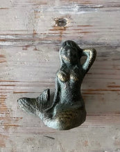 Load image into Gallery viewer, Cast Iron Mermaid Sitting #2 - Vintage - Bon Ton goods
