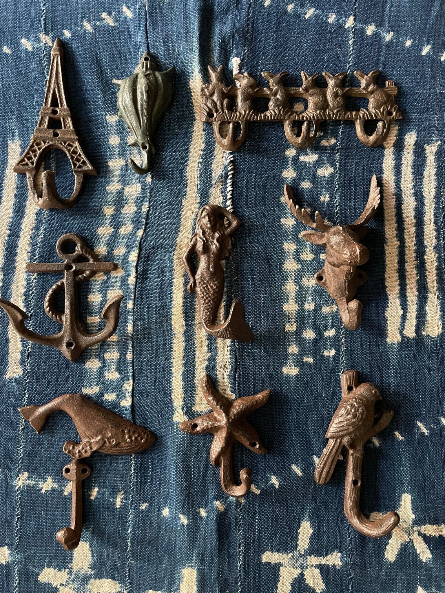 Cast Iron Whale Tail Hook - Vintage - Bon Ton goods
