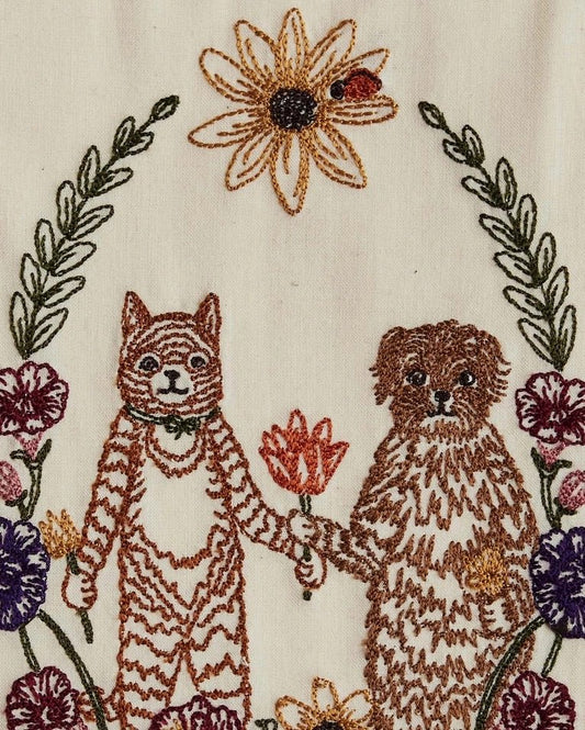 Cat and Dog Friends Garland Card | Coral & Tusk - Bon Ton goods