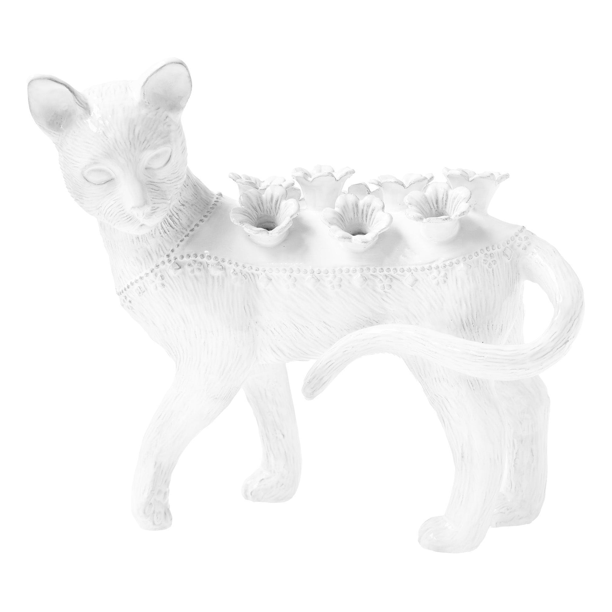 Cat Flower Holder, Serena Carone | Astier de Villatte: Exclusive Pre-Order Item - Bon Ton goods