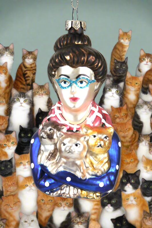 Cat Lady | Christmas Ornament - Bon Ton goods