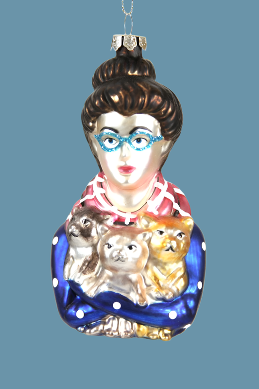 Cat Lady | Christmas Ornament - Bon Ton goods