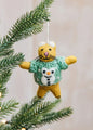 Cat with Snowman Sweater Ornament | Christmas Ornament - Bon Ton goods