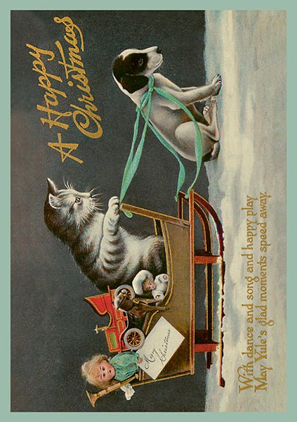 Cats and Dogs Folded Card with Envelope | Skona Ting - Bon Ton goods