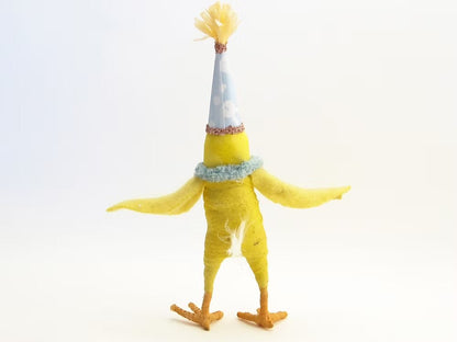 Celebration Chick Figure | Vintage by Crystal Spun Cotton Ornament - Bon Ton goods