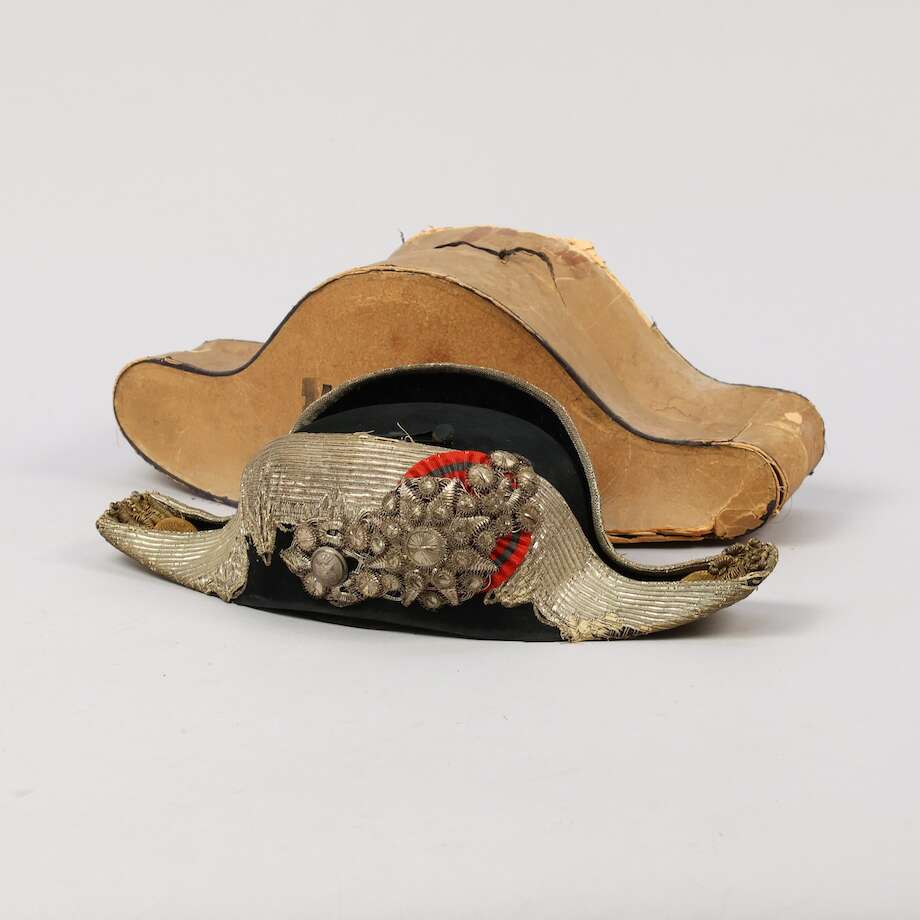 Ceremonial Parade Hat by C.L. Seifert, Copenhagen with Original Hat Box - Bon Ton goods