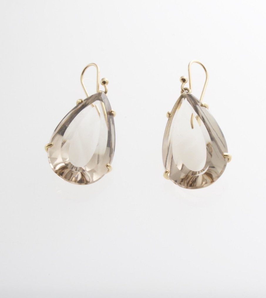 Champagne Quartz Earrings | Mikkel Brøgger - Bon Ton goods