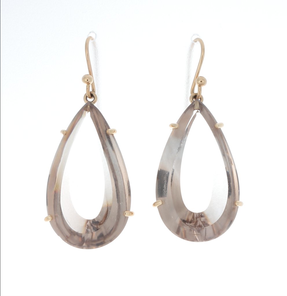 Champagne Quartz Earrings | Mikkel Brøgger - Bon Ton goods