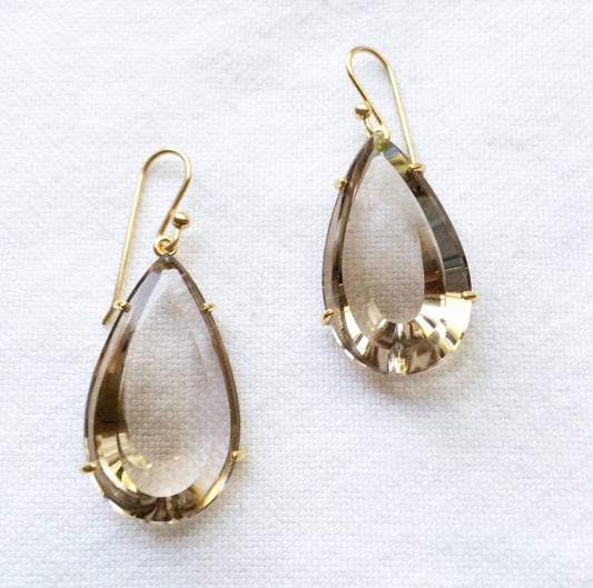 Champagne Quartz Earrings | Mikkel Brøgger - Bon Ton goods