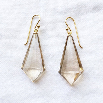 Champagne Quartz Fan Earrings | Mikkel Brøgger - Bon Ton goods