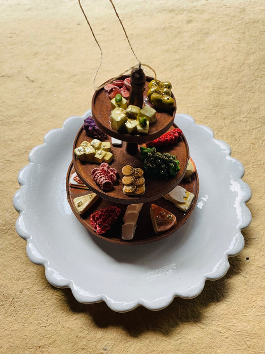 Charcuterie Tiered Tray Ornament - Bon Ton goods