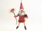 Charming Red Santa - Vintage Inspired Spun Cotton | Vintage by Crystal Spun Cotton Ornament - Bon Ton goods