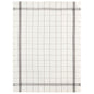 Charvet Bistrot linen tea towel in Noir