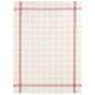 Charvet Bistrot linen tea towel in Rouge