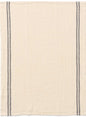 Charvet Country linen tea towel in Ivoire
