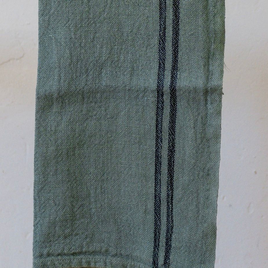 Charvet Country linen tea towel in Laurier