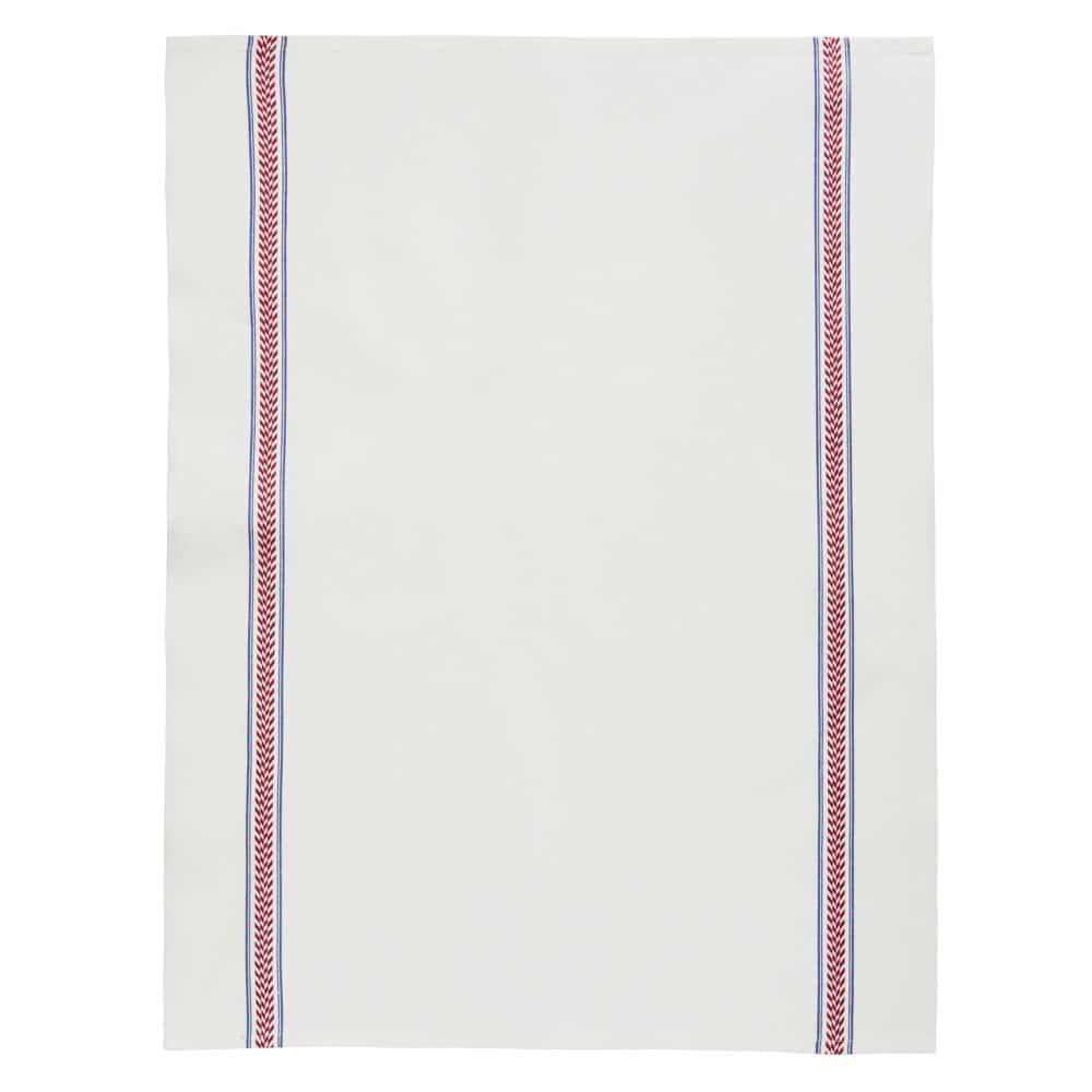 Charvet Éditions Épi tea towel in Rouge