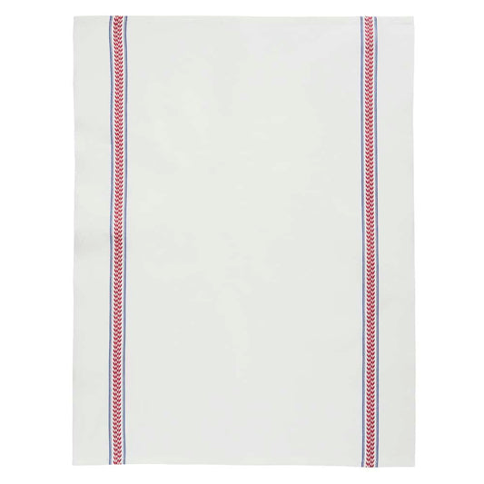 Charvet Éditions Épi tea towel in Rouge