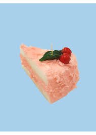 Cherry - Torta/Fette Ciliege Wax Candle - Cake Slice | Cereria Introna - Bon Ton goods