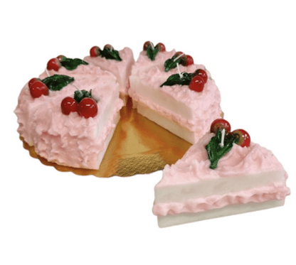 Cherry - Torta/Fette Ciliege Wax Candle - Cake Slice | Cereria Introna - Bon Ton goods