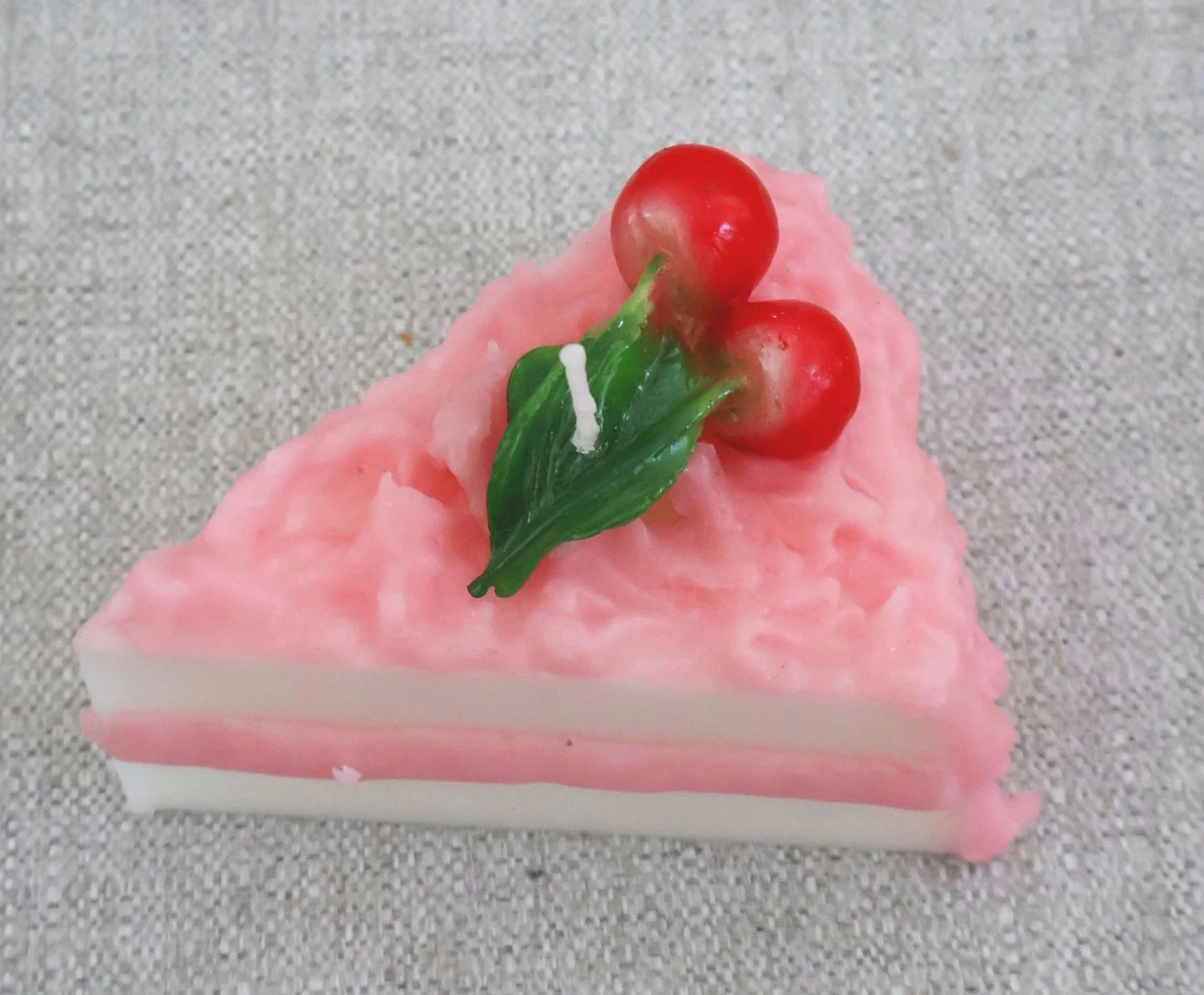 Cherry - Torta/Fette Ciliege Wax Candle - Cake Slice | Cereria Introna - Bon Ton goods