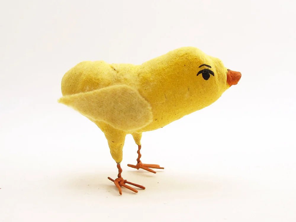 Chick Figure - Yellow | Vintage by Crystal Spun Cotton Ornament - Bon Ton goods