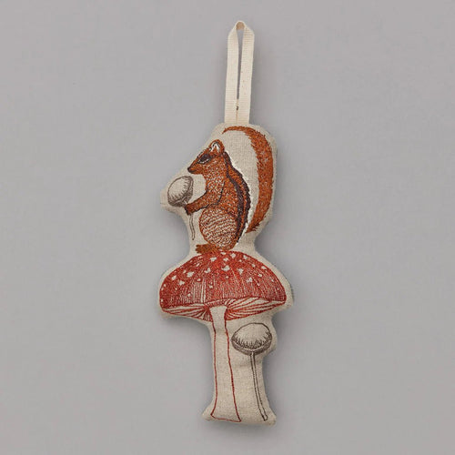 Chipmunk with Mushroom Ornament - Bon Ton goods