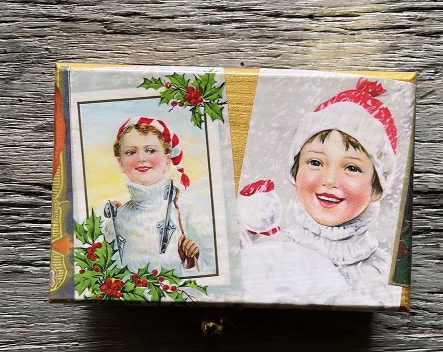 CHRISTMAS DECOUPAGE BOX 1 - MEDIUM - Bon Ton goods