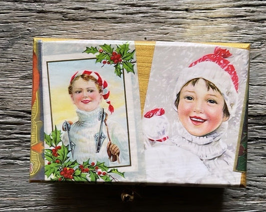 CHRISTMAS DECOUPAGE BOX 1 - MEDIUM - Bon Ton goods