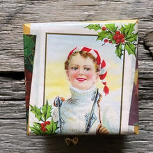 Load image into Gallery viewer, CHRISTMAS DECOUPAGE BOX #1 - SMALL - Bon Ton goods
